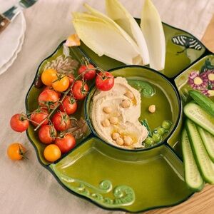 Faye x Anthropologie stoneware Crudite Serving Platter